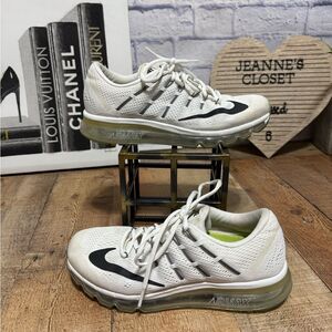 Women's Nike Air Max 2016 Summit White Athletic Shoes 806772-100 Size 9.5